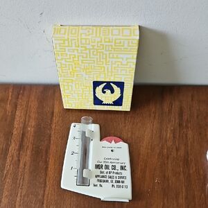 NWT Marco Advertising 4" Rain Gauge Ivor Oil Co USA